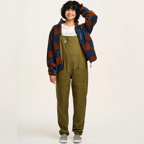 Lucy & Yak Original Cotton Dungarees burgundy maroon - Picture 10 of 10